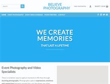 Tablet Screenshot of believe-photography.com